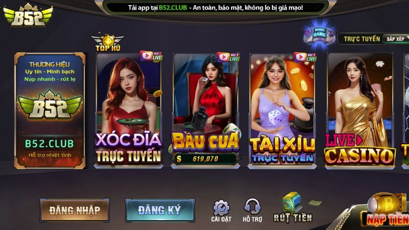Giới thiệu sảnh live casino B52 Club Giới thiệu sảnh live casino B52 Club